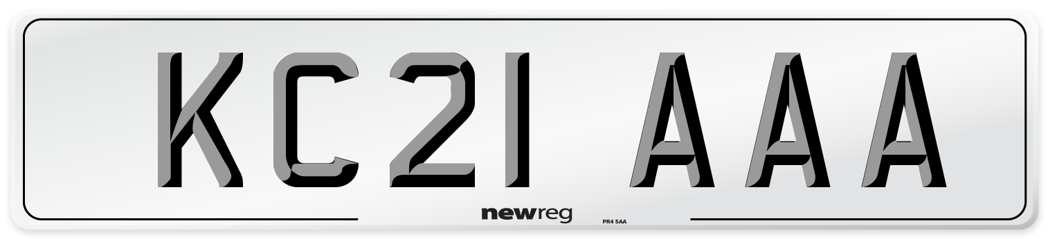 KC21 AAA Number Plate from New Reg